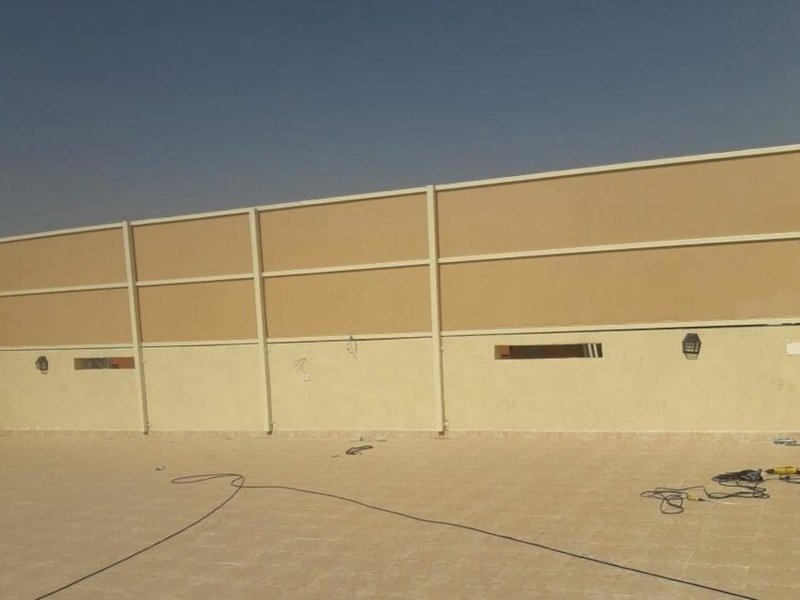 تركيب سواتر حديد مجدول  مشغول بمكة